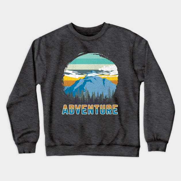 Adventure Awaits Crewneck Sweatshirt by PawkyBear